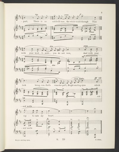 «Lyse smilende øyne. Rondeau (Sang) Ordene fra franskmennene til Christine de Pisan av Gilbert Pass