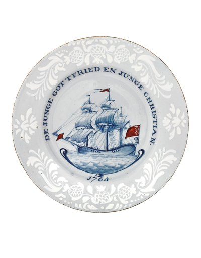 Bristol Delft-plate, sannsynligvis Richard Frank fra Redcliffe av English School