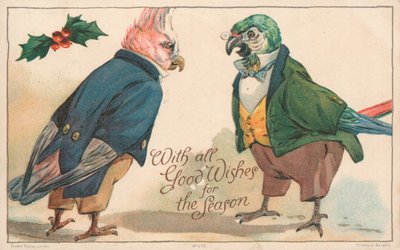 Britisk julekort av English School