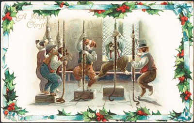 Britische Weihnachtskarte von English School