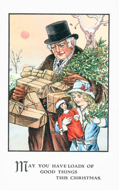 Britisk julekort av English School