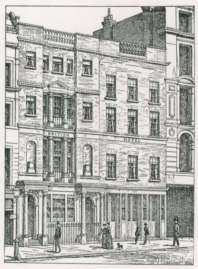 British Hotel, Cockspur Street, London av English School