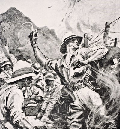Britisk løytnant W.T. Forshaw VC, fra 