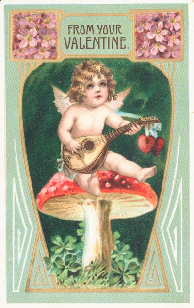 Britisk Valentine-kort av English School