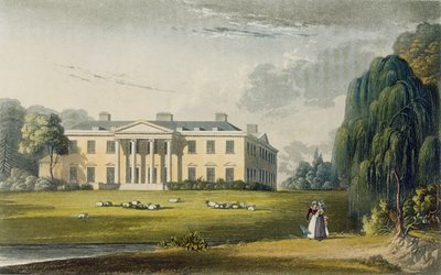 Broadlands, fra Ackermanns Repository of Arts, 1825 av English School
