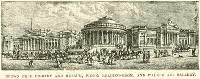 Brown Free Library and Museum, Piction Reading-Room og Walker Art Gallery av English School