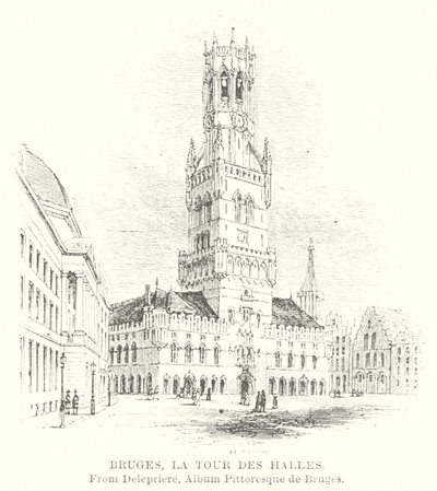 Brugge, Halltårnet (gravering) av English School