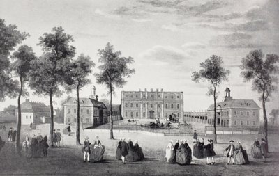 Buckingham House, 1750 av English School