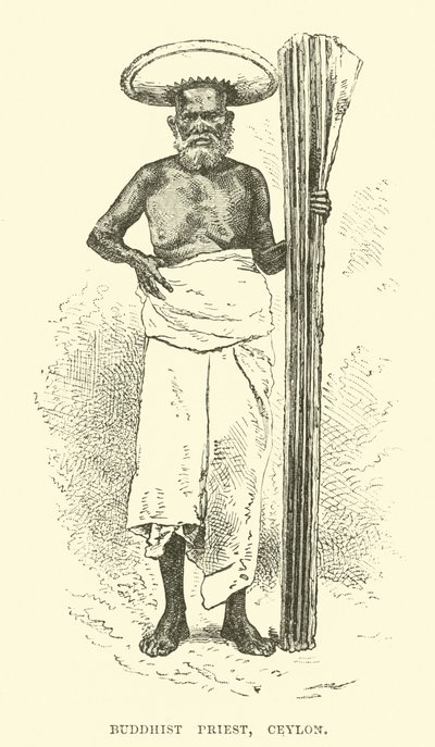 Buddhistprest, Ceylon av English School