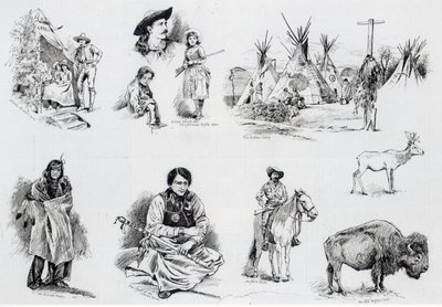 Buffalo Bills Wild West Show, 1887 av English School