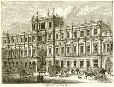Burlington House, 1875 von English School