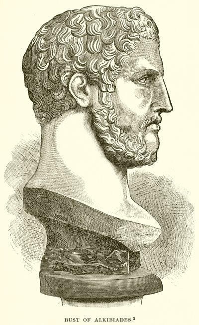 Byste av Alkibiades av English School