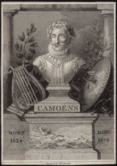 Byste av Luis de Camoens av English School