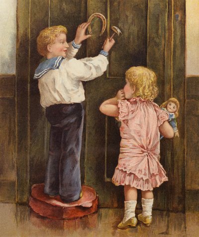 "Men Percy, hva er flaks?" (farge litho) av English School