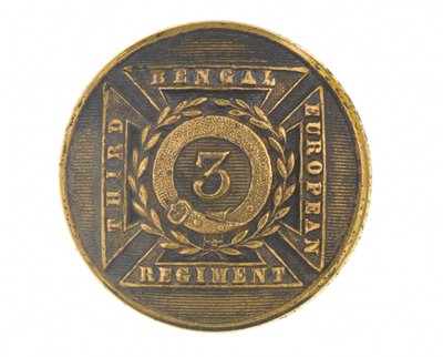 Button, offiser, 3. Bengal European Regiment, 1854-1861 av English School