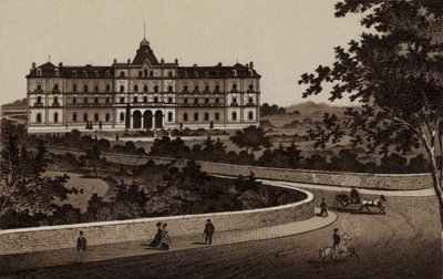 Buxton: The Palace Hotel (litho) av English School