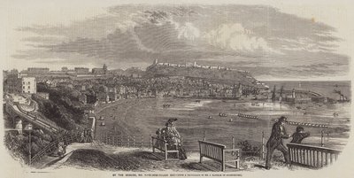 Ved sjøen, Scarborough Bay (gravering) av English School