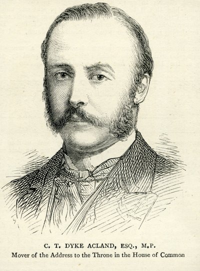 C. T. Dyke Acland Illustrasjon fra The Graphic 17. februar 1883 av English School