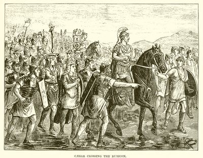 Cæsar krysser Rubicon av English School