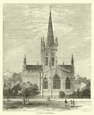 Calcutta katedral av English School