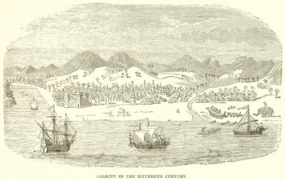 Calecut im sechzehnten Jahrhundert von English School