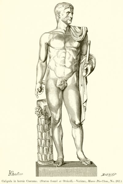 Caligula i heroisk drakt av English School