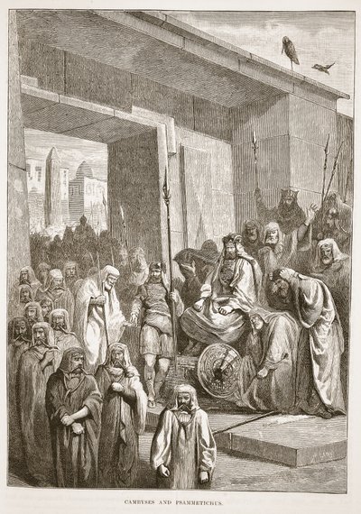 Cambyses og Psammetichus av English School