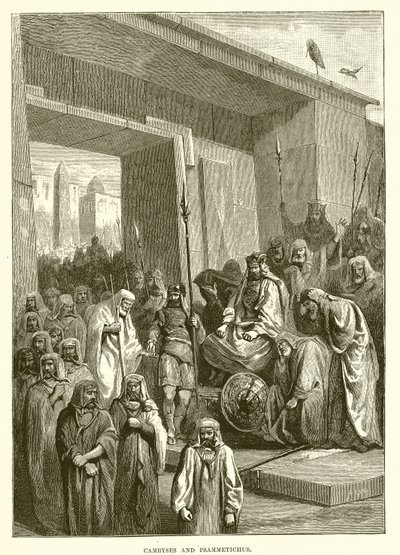 Cambyses og Psammetichus av English School