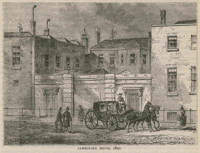 Camelford House, London, 1820 av English School