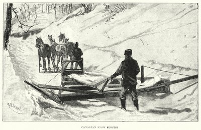 Kanadisk snøplog (gravering) av English School