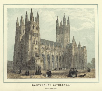 Canterbury katedral, sørvest utsikt av English School