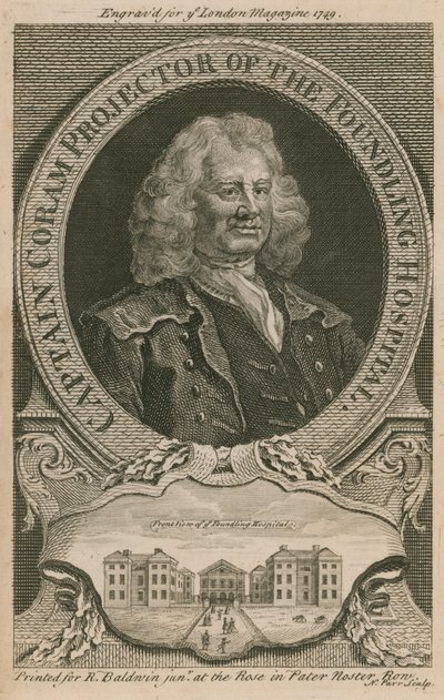 Kaptein Coram, projektor ved Foundling Hospital av English School