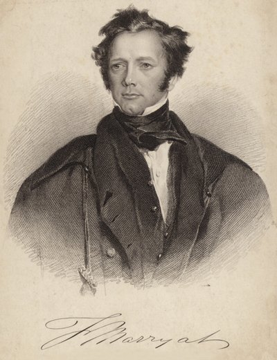 Kaptein Frederick Marryat av English School