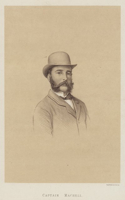 Kaptein Machell, "Jem" (litho) av English School