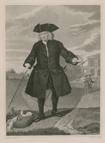 Kaptein Thomas Coram, grunnlegger av Foundling Hospital av English School