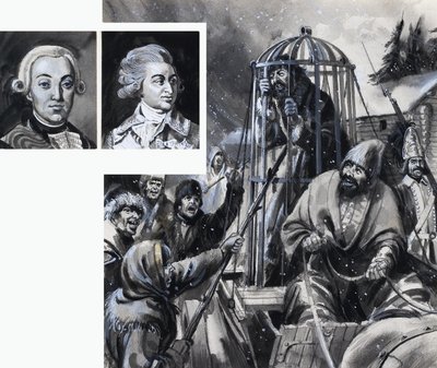 Fanget og en sint folkemengde av English School