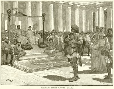 Caractacus før Claudius av English School