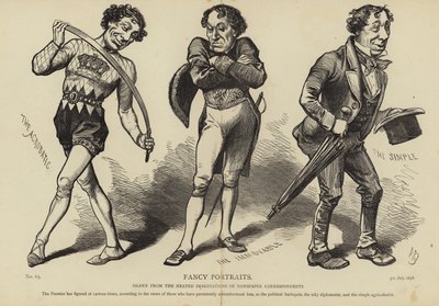 Karikaturer av Benjamin Disraeli av English School