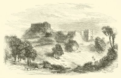 Carisbrook Castle (gravering) av English School