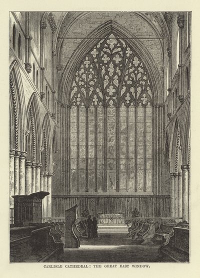 Carlisle Cathedral, det store østvinduet av English School