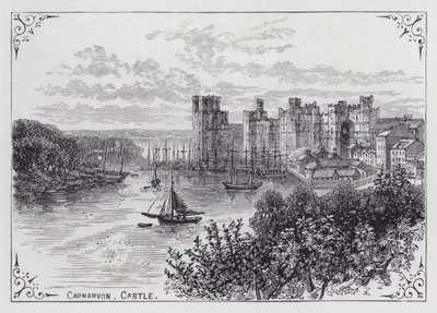 Carnarvon Castle (gravering) av English School