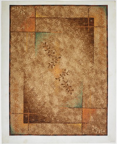 Teppedesign (wc på papir) av English School