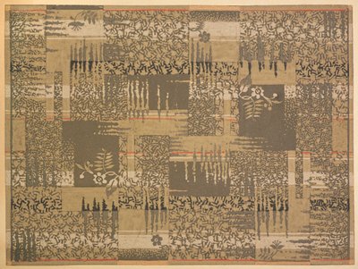 Teppedesign (wc på papir) av English School