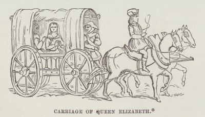 Dronning Elizabeths vogn (gravering) av English School