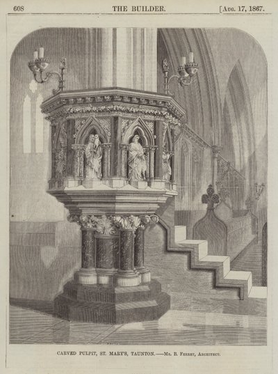 Utskåret Prekestol, St Mary