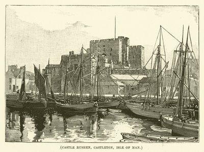 Castle Rushen, Castleton, Isle of Man (gravering) av English School