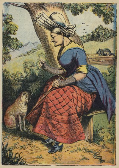 Katt! Katt! Kill Rat (farge litho) av English School