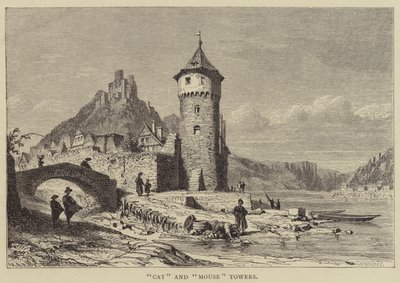 "Cat" og "Mouse" Towers (gravering) av English School