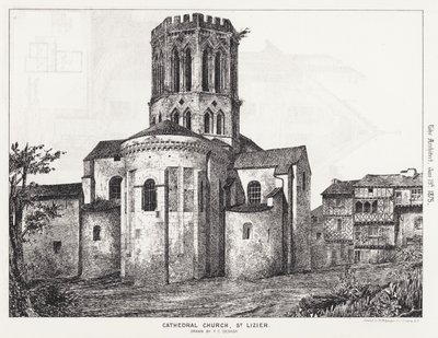 Cathedral Church, St Lizier (gravering) av English School