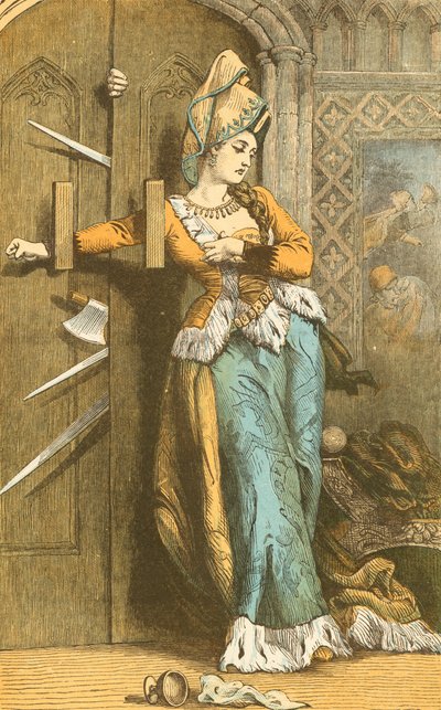 Catherine Douglas sperrer døren av English School